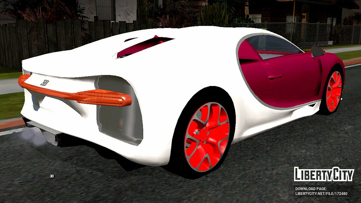 布加迪Chiron(仅DFF) / GTA San Andreas (iOS, Android)