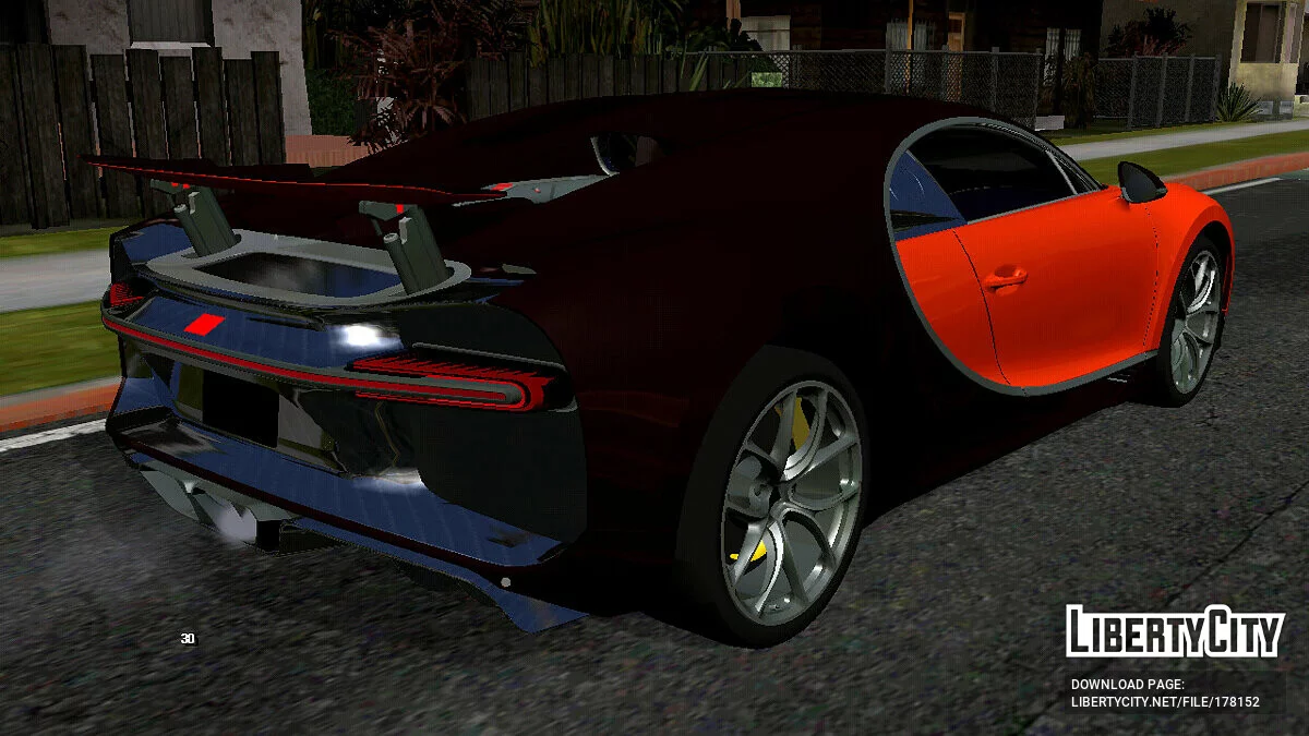 Buggati Chiron (DFF فقط) / GTA سان أندرياس (iOS، أندرويد)