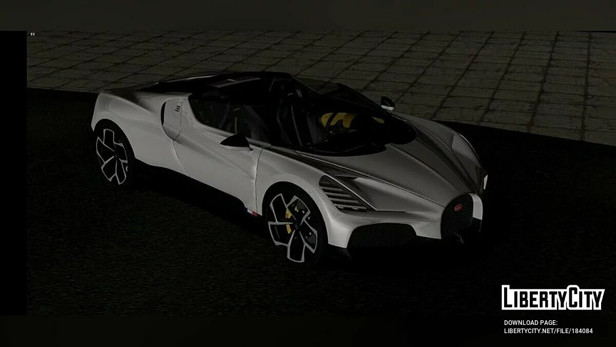 Bugatti W16 Mistral 2024 / GTA San Andreas (iOS, Android)