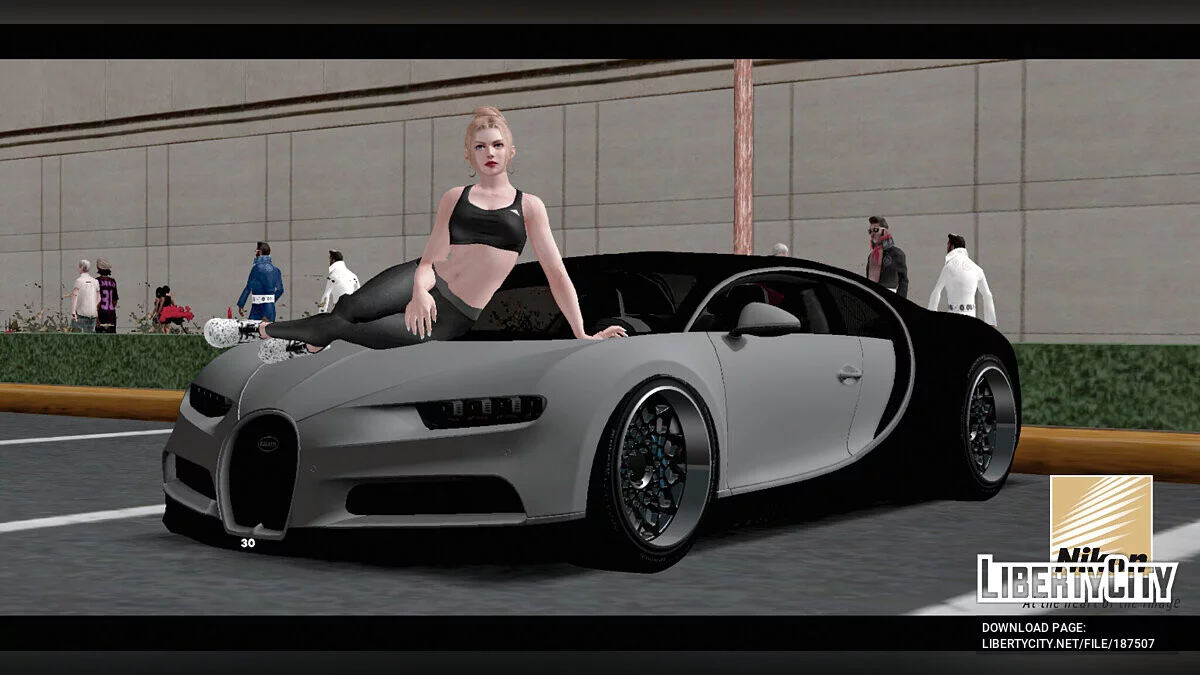 Bugatti Chiron de Roselia / GTA San Andreas (iOS, Android)