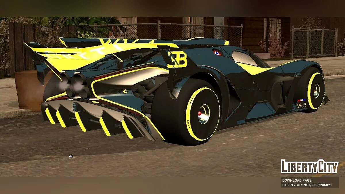 Bugatti Bolide '20 (Only DFF) / GTA San Andreas (iOS, Android)