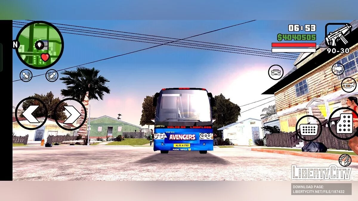 Bus KSRTC Avengers Special Edition / GTA San Andreas (iOS, Android)