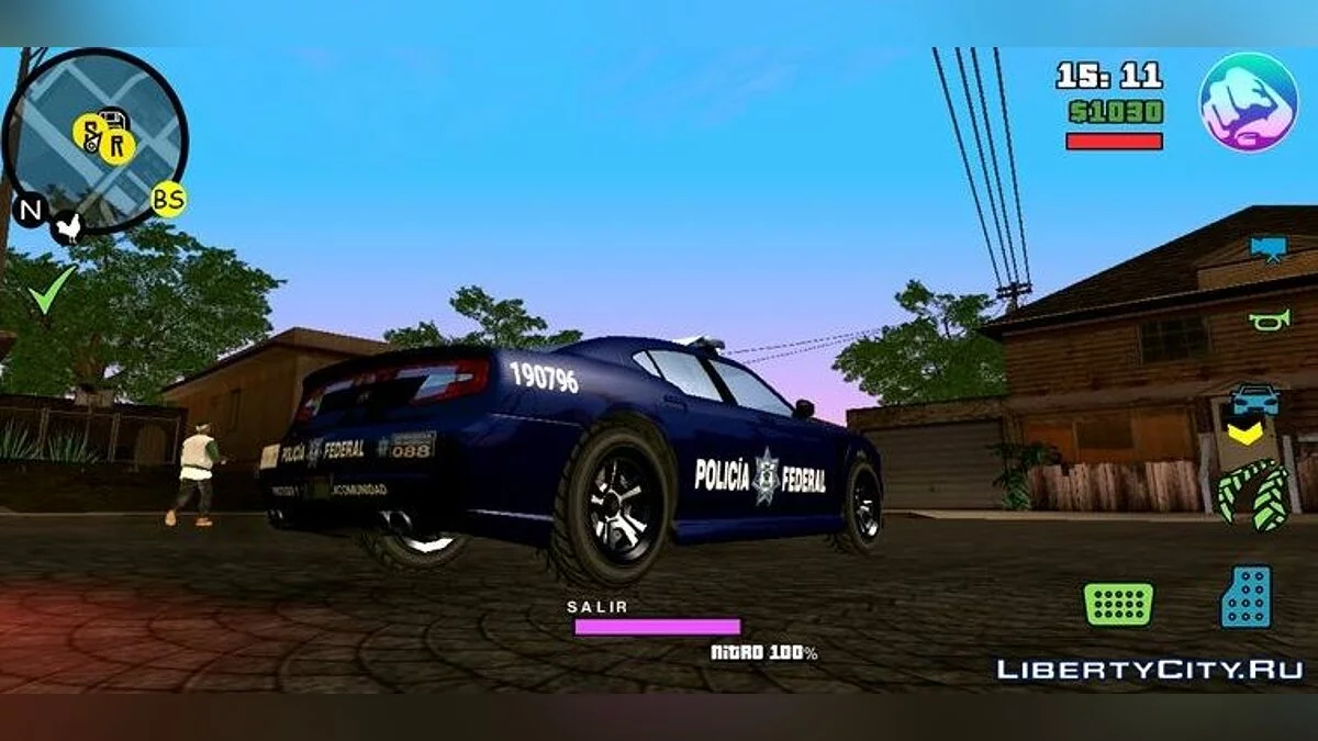 Dois carros de polícia / GTA San Andreas (iOS, Android)