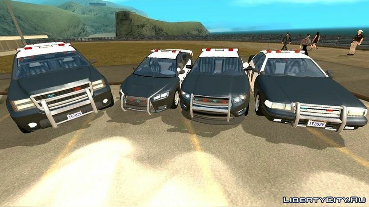 Збірник машин поліції з GTA 5 (тільки DFF) для GTA San Andreas (iOS, Android) - Картинка #1