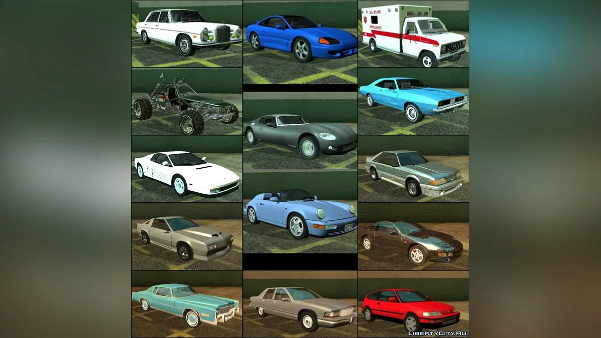 90s Atmosphere Vehicles Pack Reborn for Mobile / GTA San Andreas (iOS, Android)