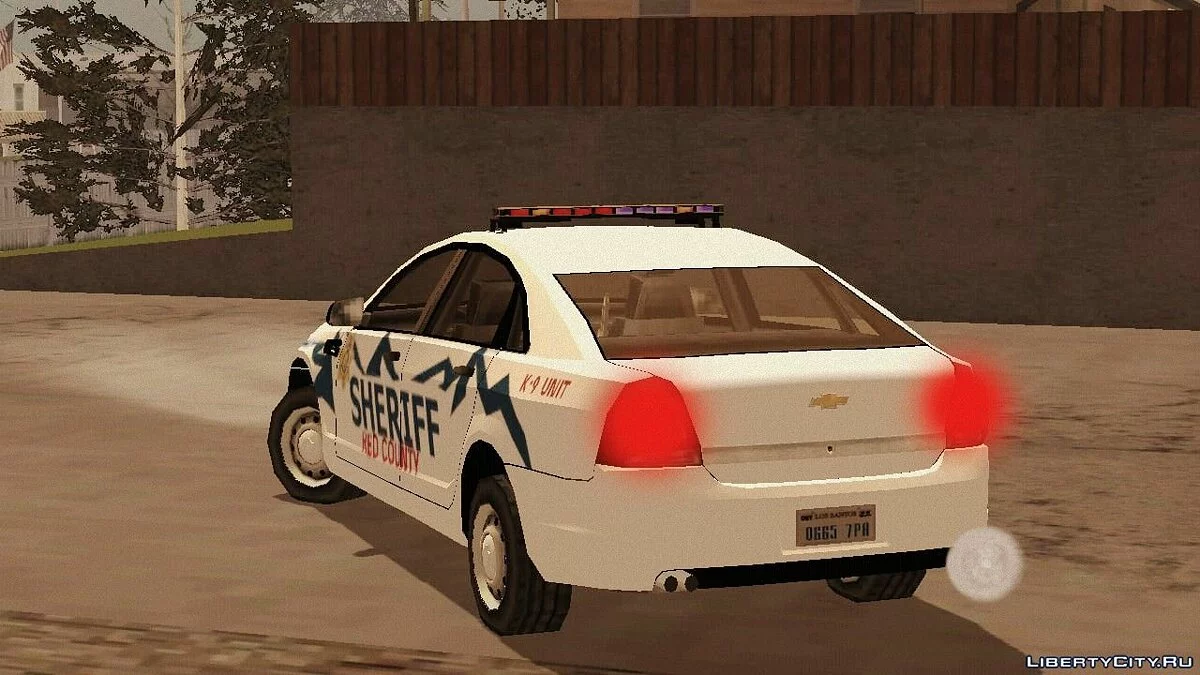 Paquete de coches K-9 de la Oficina del Sheriff del Condado de Red / GTA San Andreas (iOS, Android)