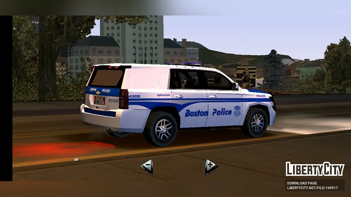 Пакет автомобілів поліції Бостона / GTA San Andreas (iOS, Android)
