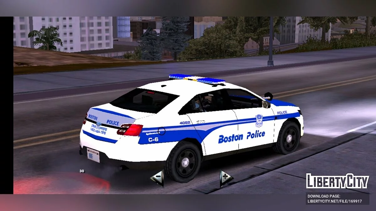 Пакет автомобілів поліції Бостона / GTA San Andreas (iOS, Android)