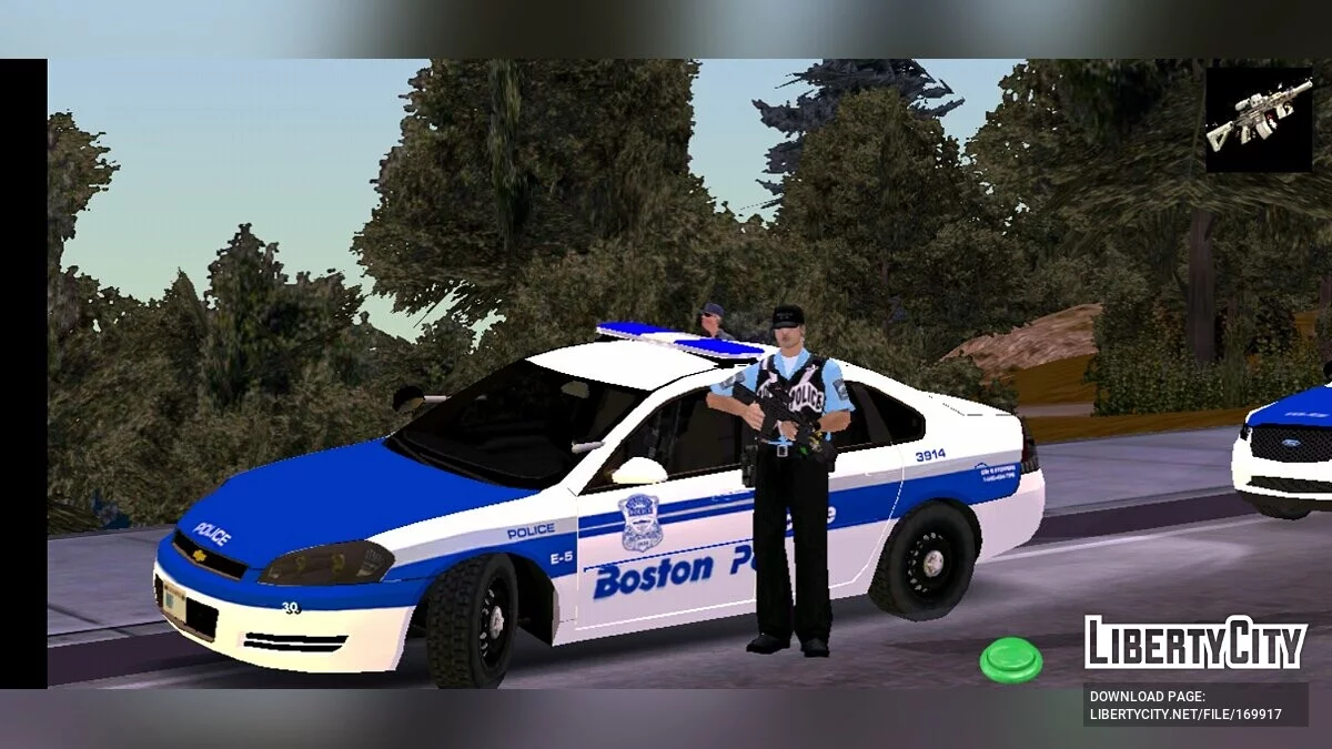 Пакет автомобілів поліції Бостона / GTA San Andreas (iOS, Android)
