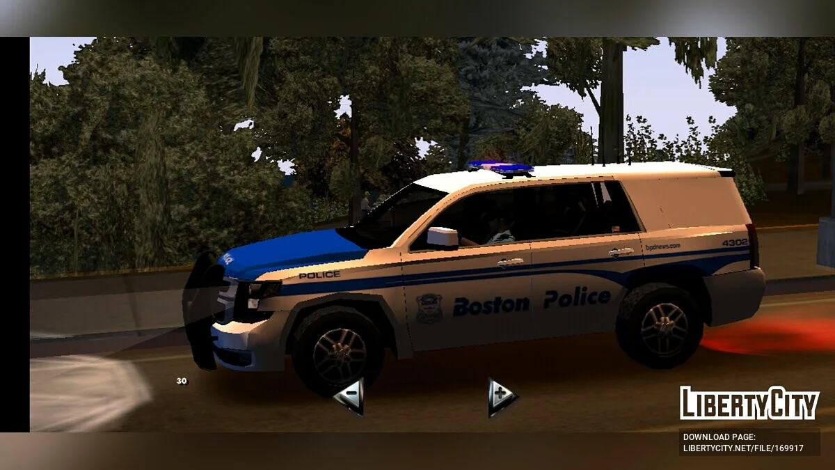 Пакет автомобілів поліції Бостона / GTA San Andreas (iOS, Android)