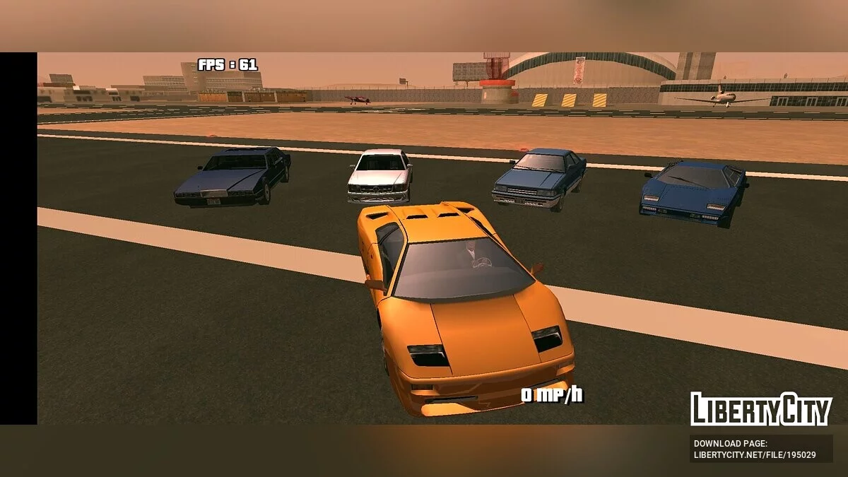 تسعينيات مع نمط SA / GTA سان أندرياس (iOS، أندرويد)