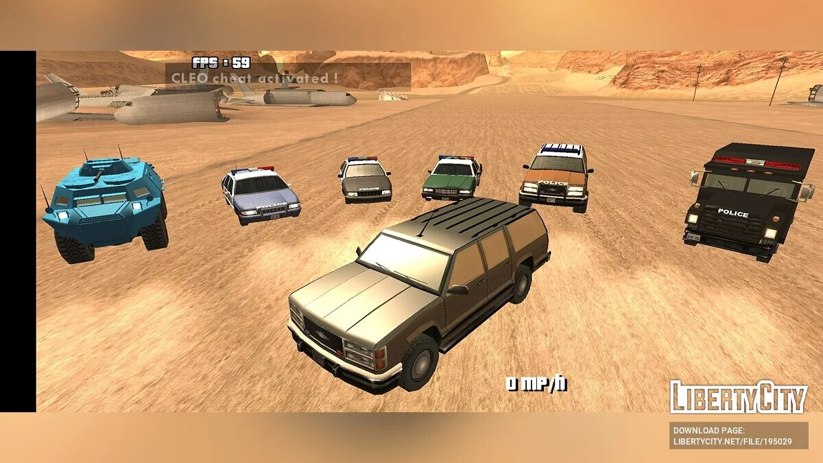تسعينيات مع نمط SA / GTA سان أندرياس (iOS، أندرويد)