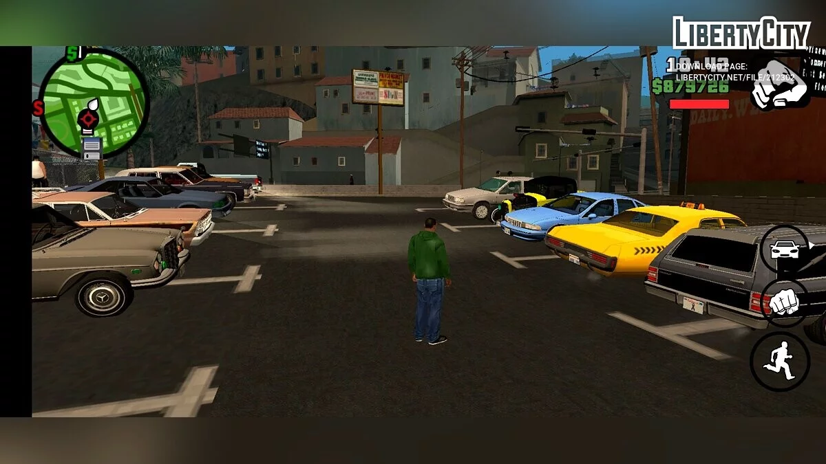 Збірка реальних машин з 90-х / GTA San Andreas (iOS, Android)