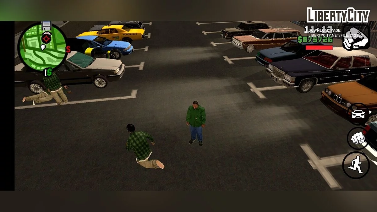 Збірка реальних машин з 90-х / GTA San Andreas (iOS, Android)