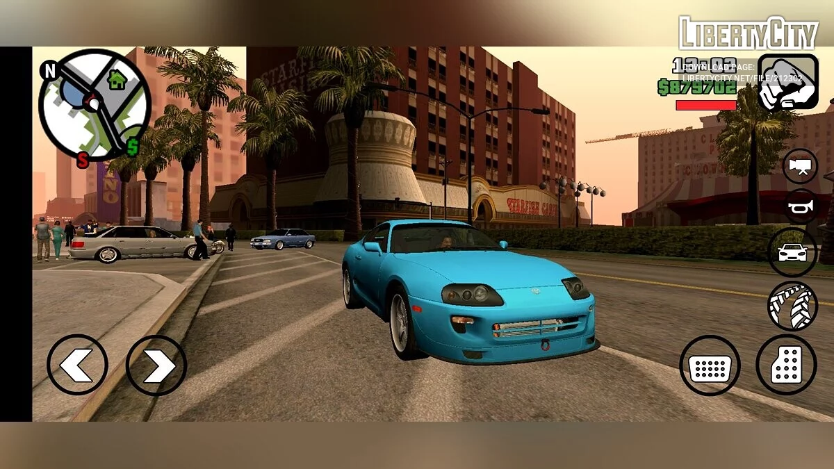 Збірка реальних машин з 90-х / GTA San Andreas (iOS, Android)