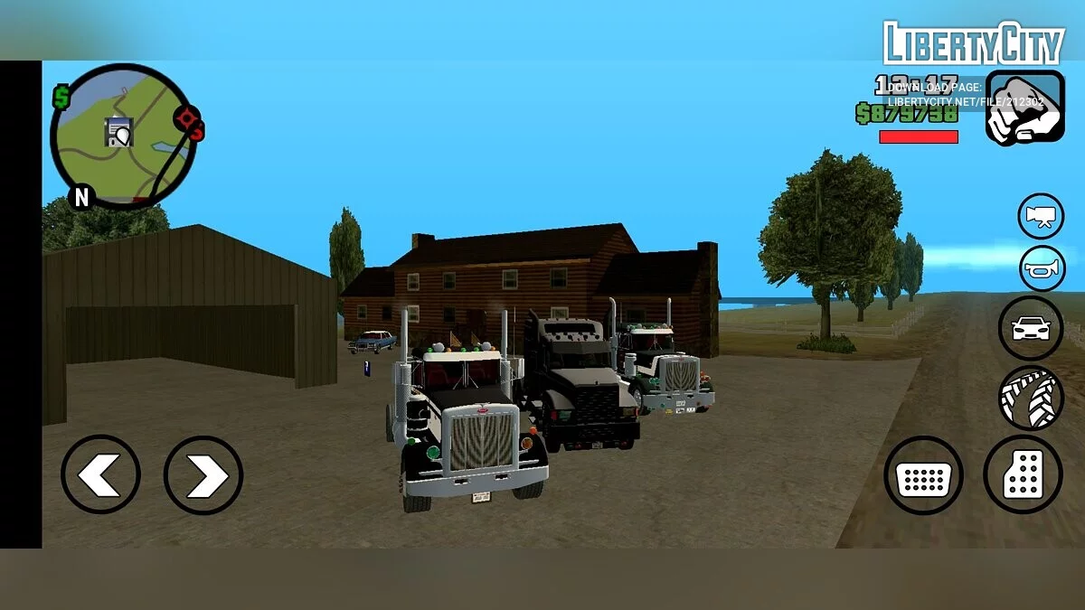 Збірка реальних машин з 90-х / GTA San Andreas (iOS, Android)
