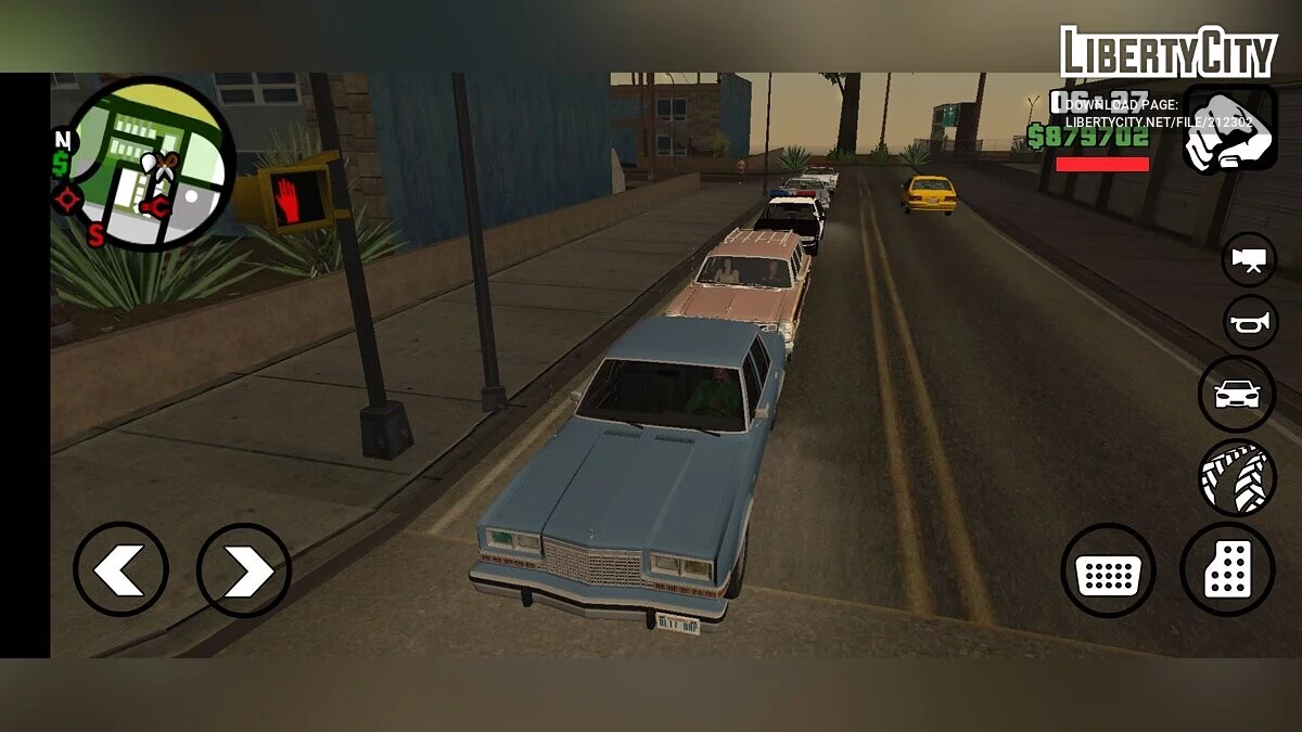 Збірка реальних машин з 90-х / GTA San Andreas (iOS, Android)