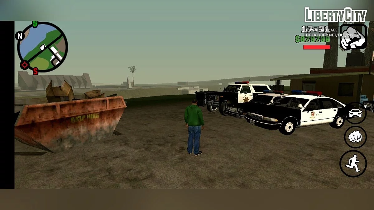 Збірка реальних машин з 90-х / GTA San Andreas (iOS, Android)