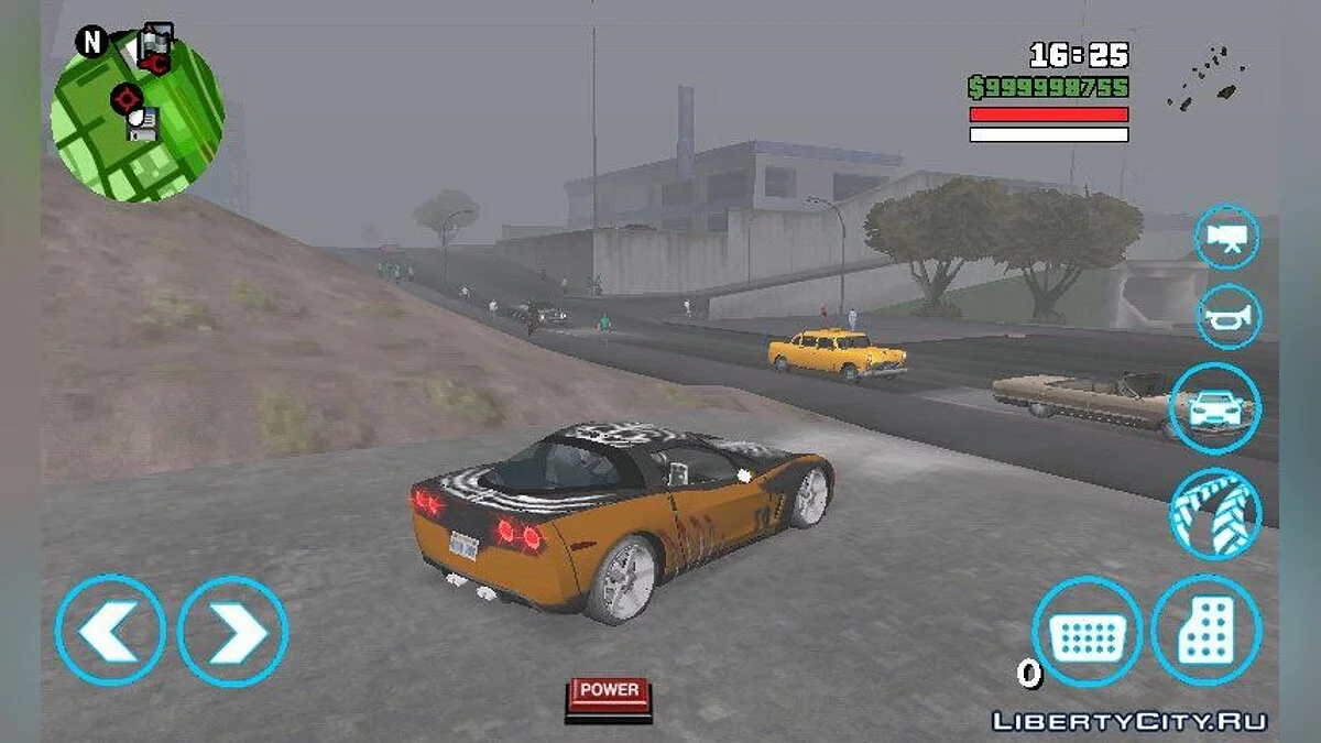 Webster Corvette C6 з NFS MW BLACKLIST / GTA San Andreas (iOS, Android)