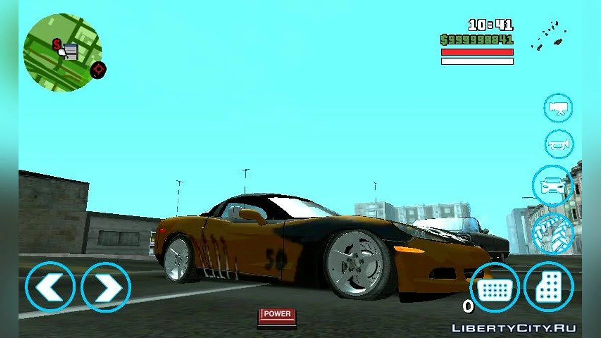 Webster Corvette C6 з NFS MW BLACKLIST / GTA San Andreas (iOS, Android)