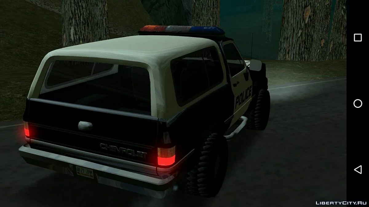 Chevrolet Blazer K5 - Police (only DFF) / GTA San Andreas (iOS, Android)