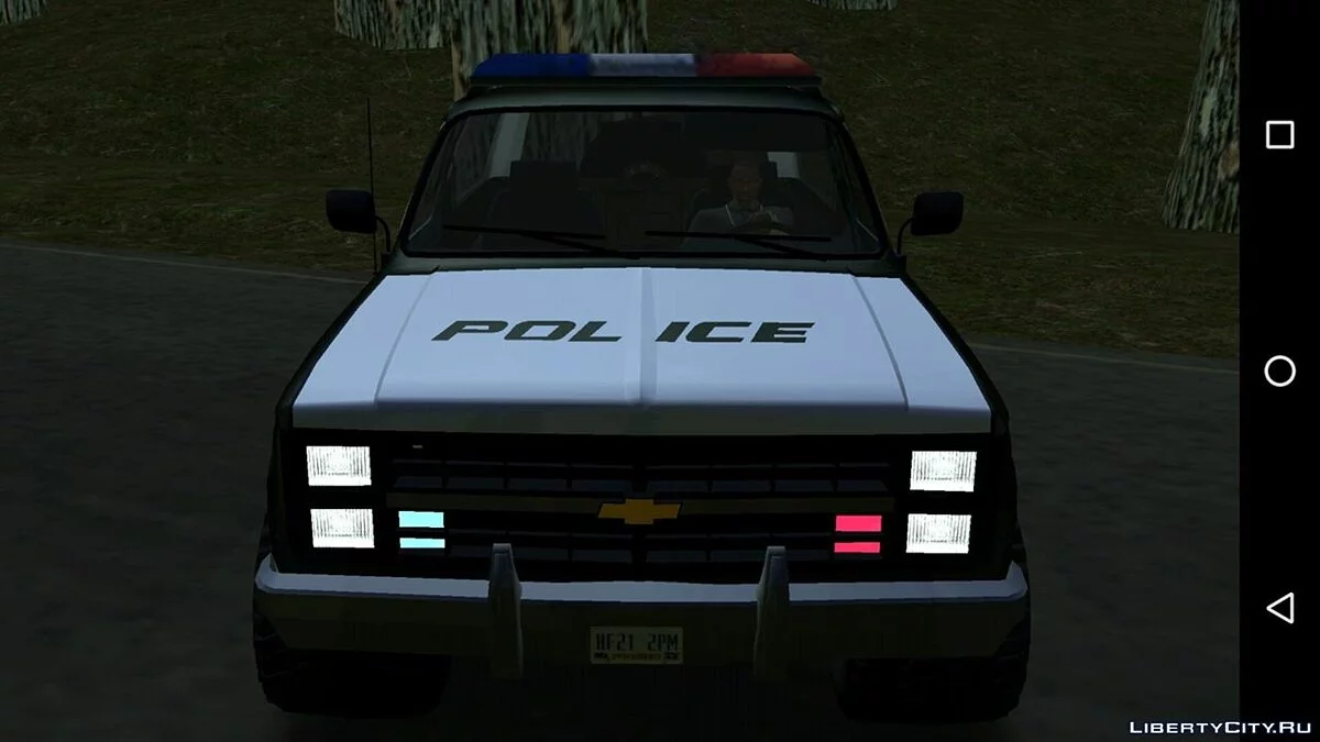 Chevrolet Blazer K5 - Police (only DFF) / GTA San Andreas (iOS, Android)