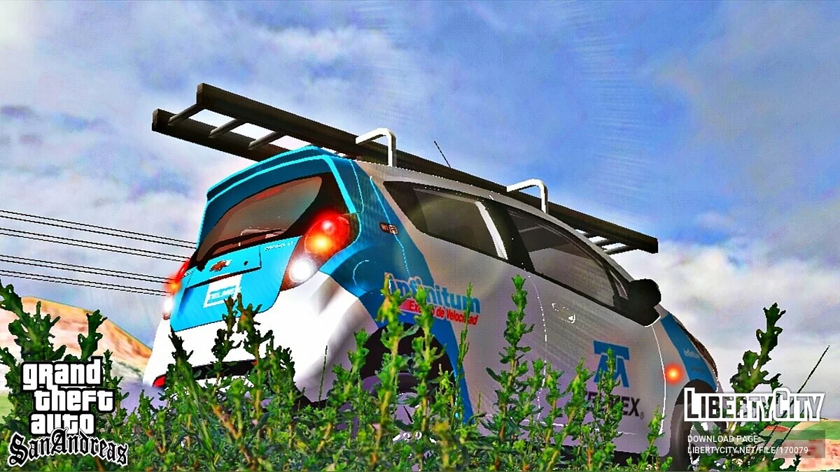 Chervolet Spark «Telmex Company» / GTA San Andreas (iOS, Android)