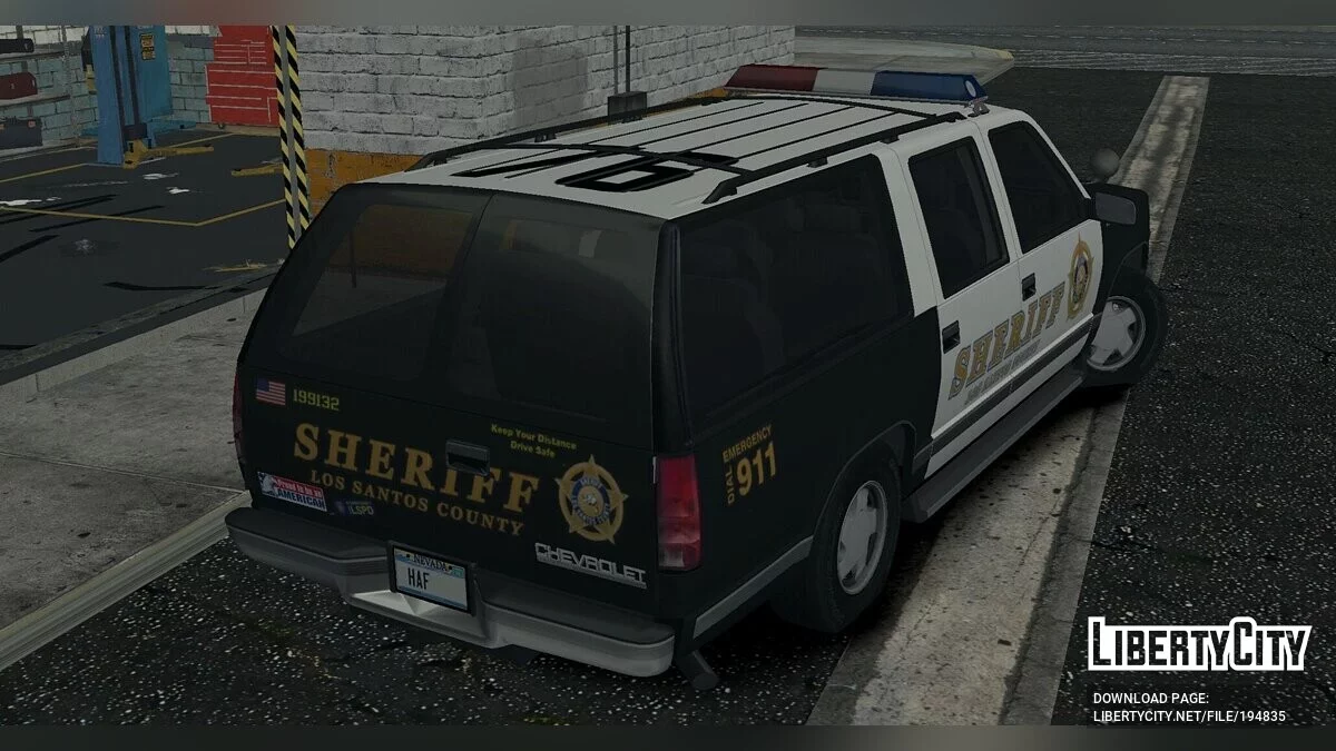 Chevrolet Suburban 92-98 Police Cruiser / GTA سان أندرياس (iOS، أندرويد)