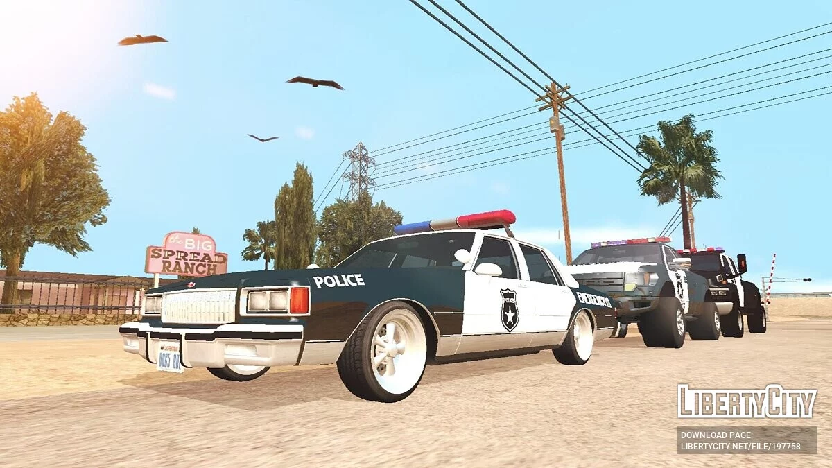 1987 Chevrolet Caprice POLICE (лише DFF) / GTA San Andreas (iOS, Android)