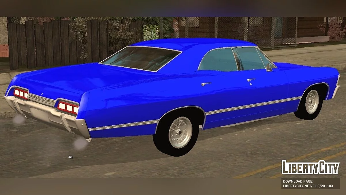 شيفروليه إمبالا 1967 خارقة للطبيعة (DFF فقط) / GTA سان أندرياس (iOS، أندرويد)