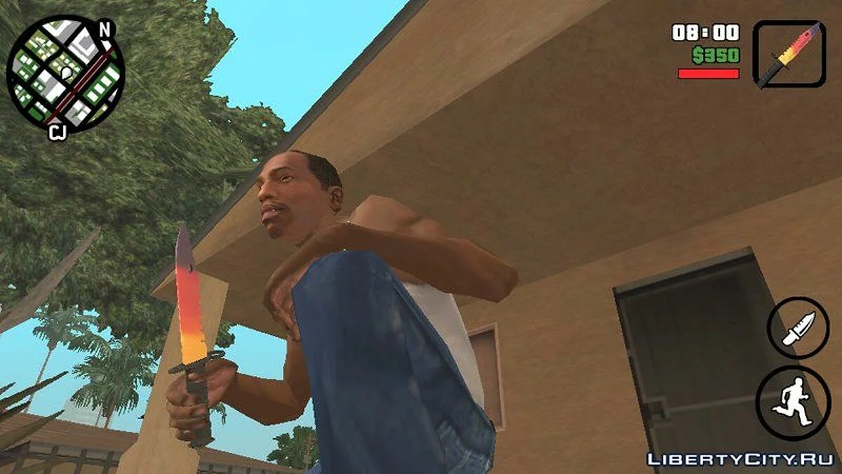Couteau Bayonet de CS:GO / GTA San Andreas (iOS, Android)