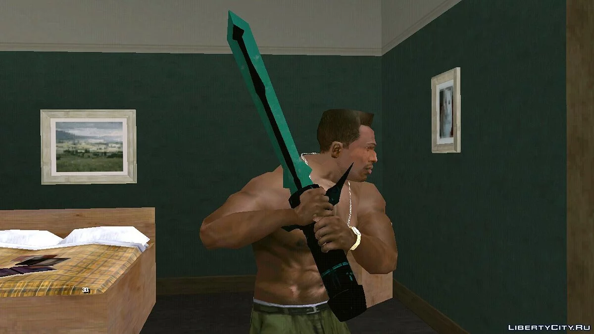 Замерзлий SCI-FI Меч / GTA San Andreas (iOS, Android)
