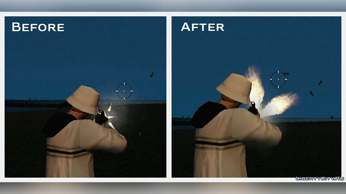 Improved original weapons / GTA San Andreas (iOS, Android)