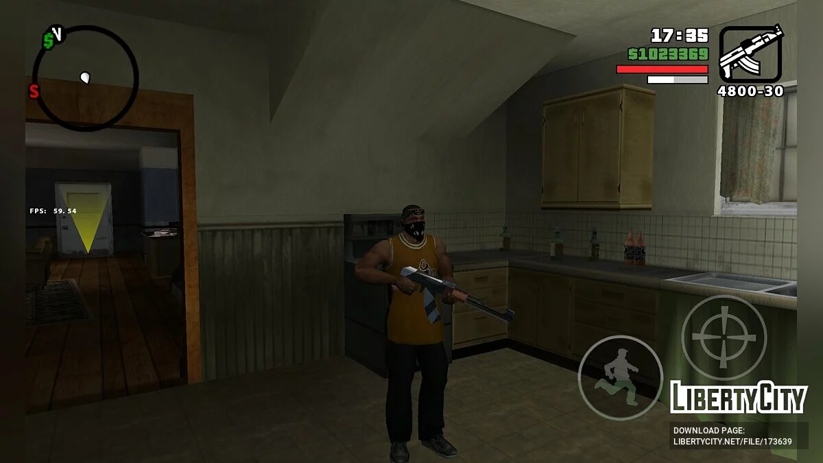 Armas de la versión beta / GTA San Andreas (iOS, Android)
