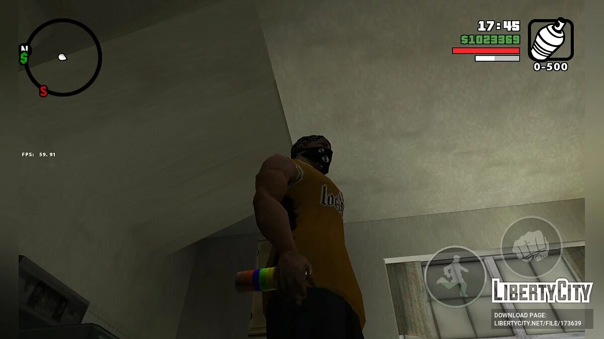Armas de la versión beta / GTA San Andreas (iOS, Android)