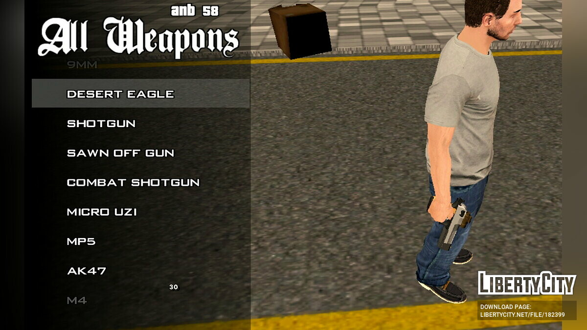 Mods GTA San Andreas: Pack de Armas Insanity