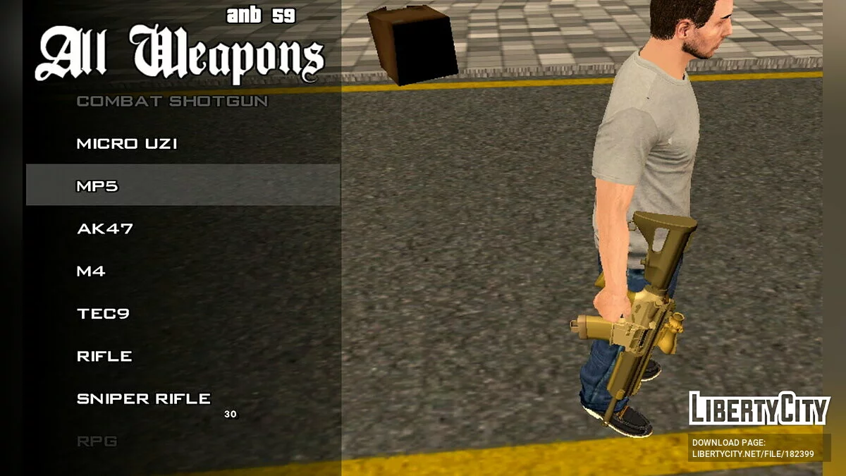 Пакет зброї високої якості (тільки Dff) / GTA San Andreas (iOS, Android)