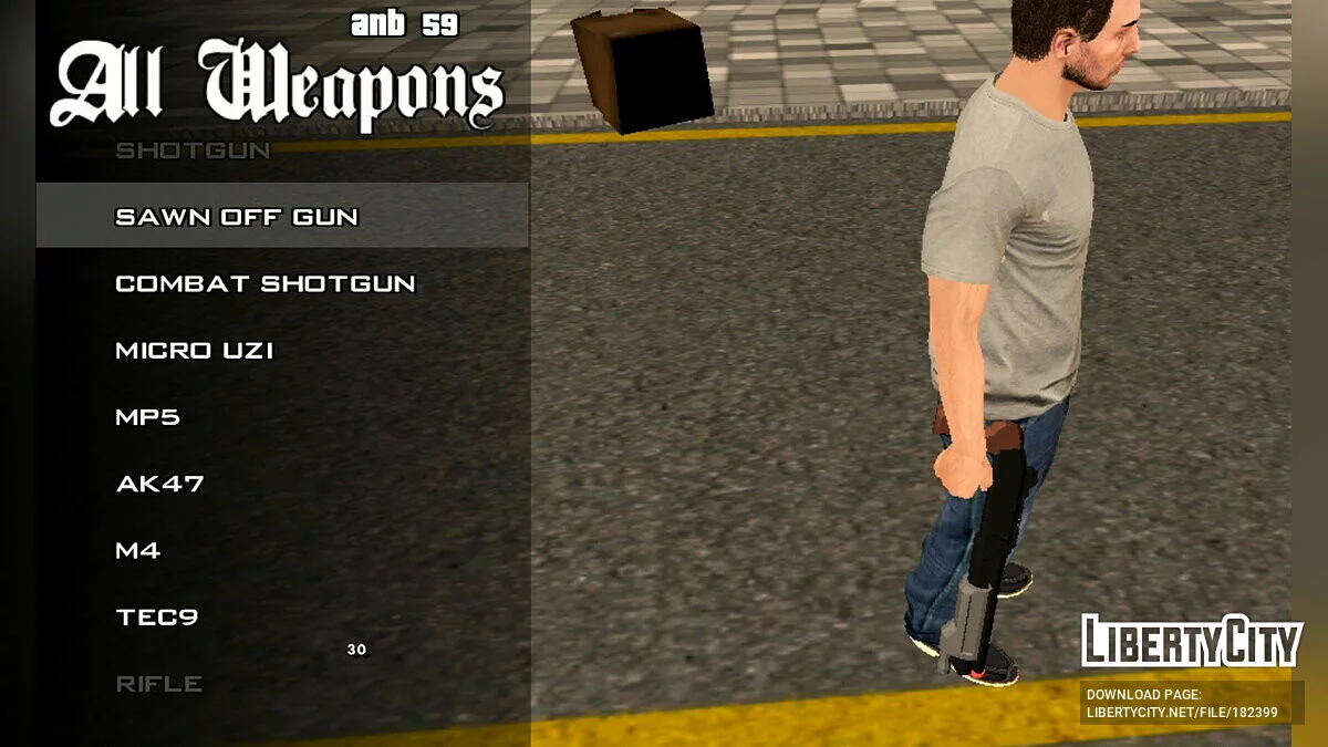 Пакет зброї високої якості (тільки Dff) / GTA San Andreas (iOS, Android)