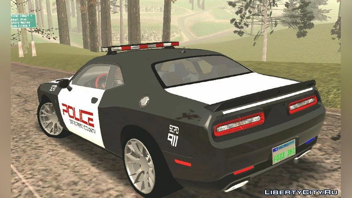 Dodge Chellenger SRT HellCat Police (DFF فقط) / GTA سان أندرياس (iOS، أندرويد)