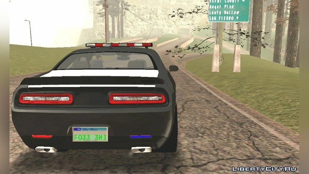 Dodge Chellenger SRT HellCat Police (DFF فقط) / GTA سان أندرياس (iOS، أندرويد)