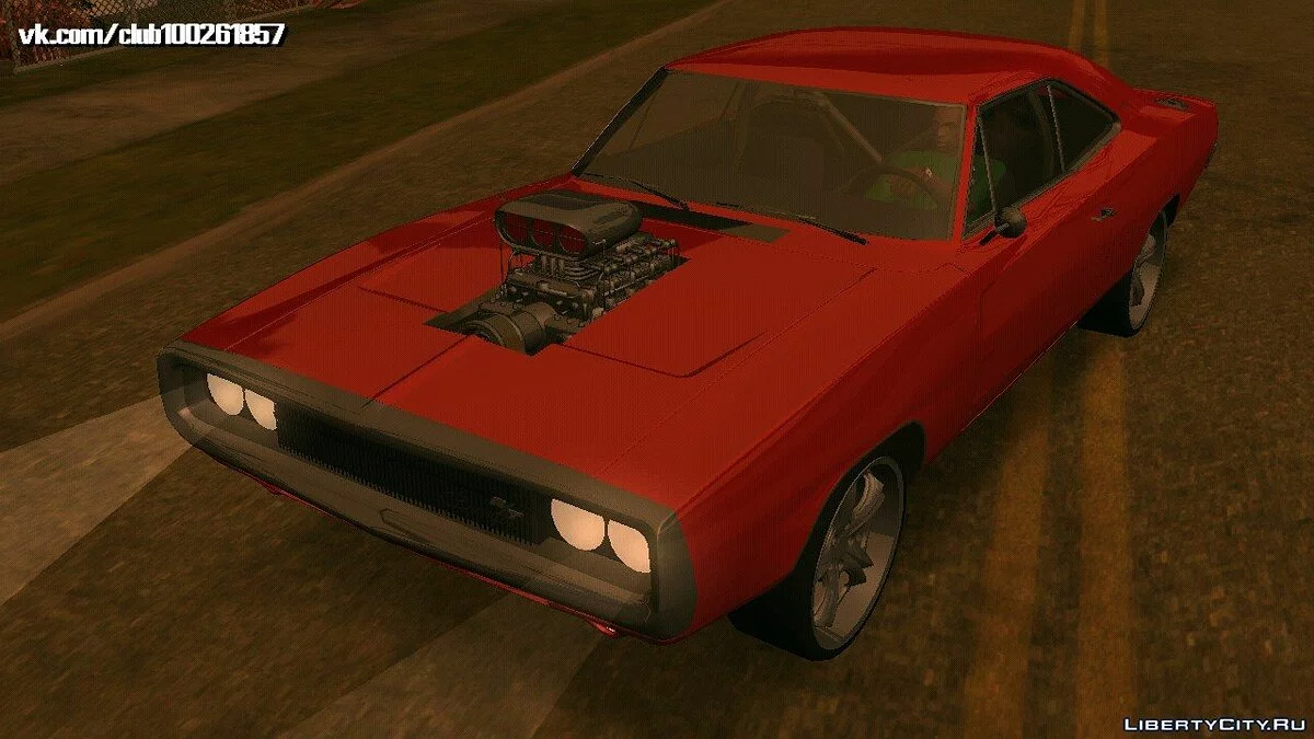Dodge Charger RT 1970 v0.2 (DFF only) / GTA San Andreas (iOS, Android)