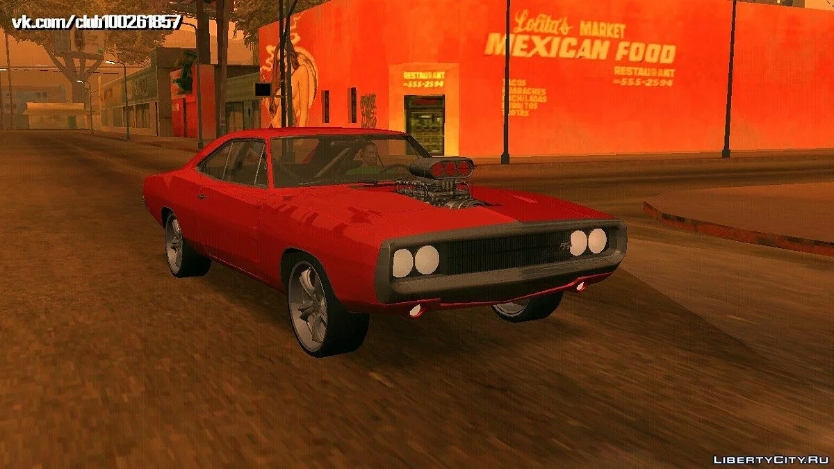 Dodge Charger RT 1970 v0.2 (DFF only) / GTA San Andreas (iOS, Android)