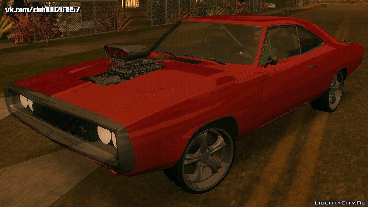 Dodge Charger RT 1970 v0.2 (DFF only) / GTA San Andreas (iOS, Android)