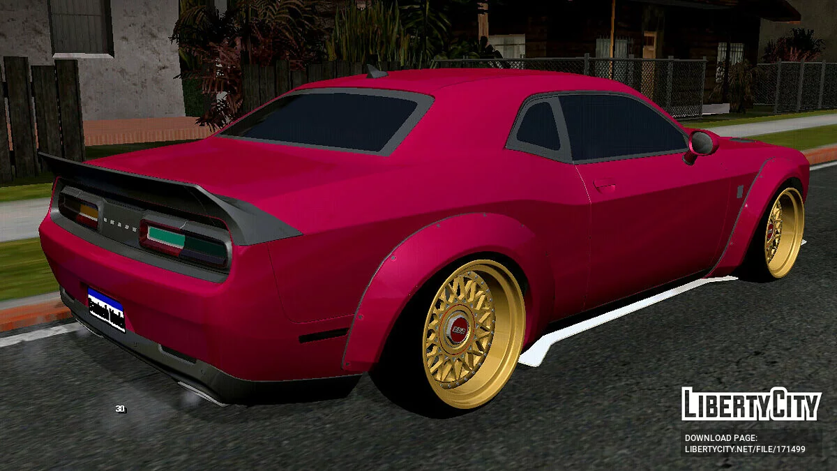 Dodge Challenger Hellcat Liberty Walk (DFF uniquement) / GTA San Andreas (iOS, Android)