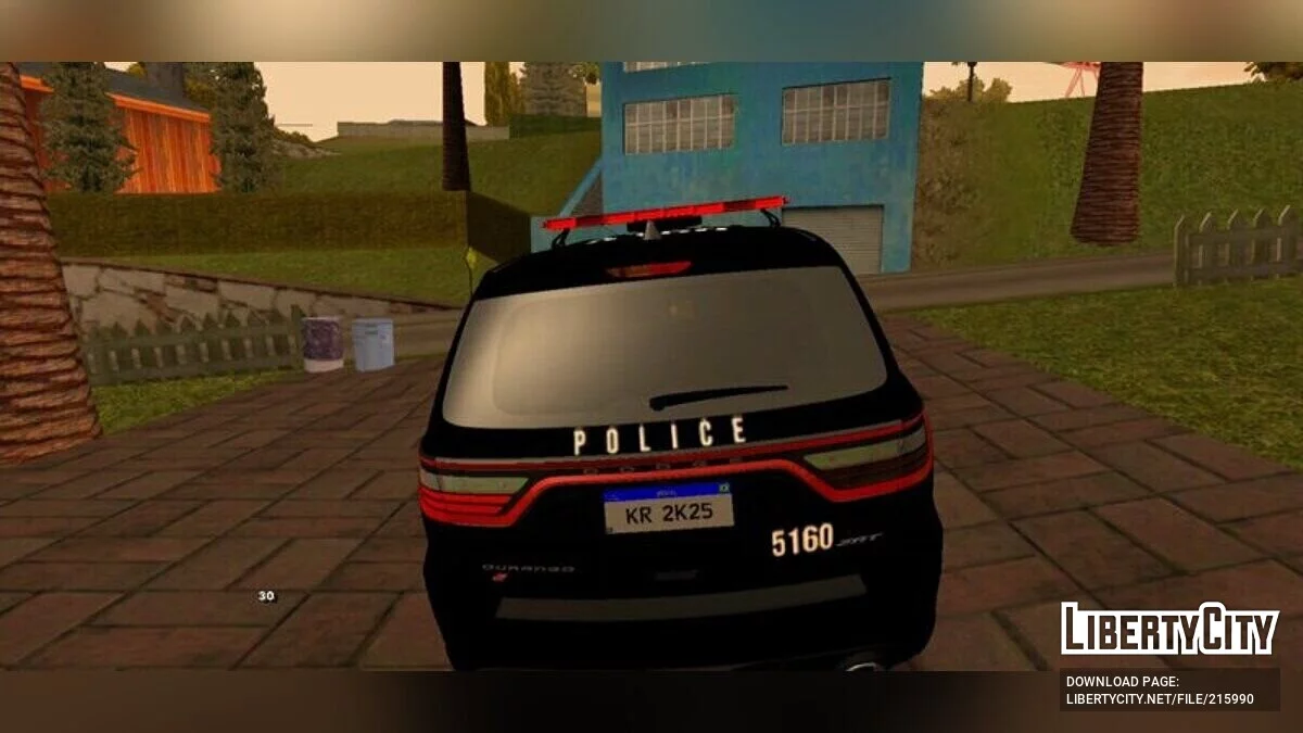 Dodge Durango SRT POLICE EUA PSDSC / GTA San Andreas (iOS, Android)