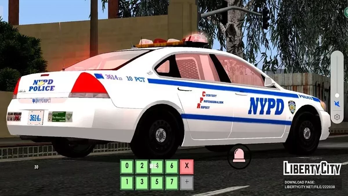 2007 Dodge Charger NYPD Highway Patrol / GTA San Andreas (iOS, Android)