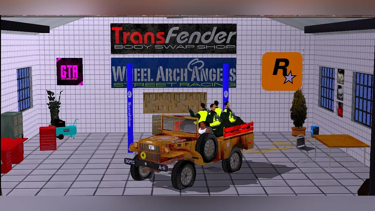 Dodge WC51 with Police / GTA San Andreas (iOS, Android)
