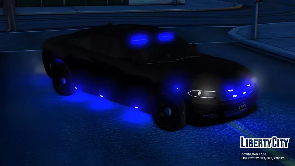 Непомітний патрульний автомобіль Dodge Charger Флориди / GTA San Andreas (iOS, Android)