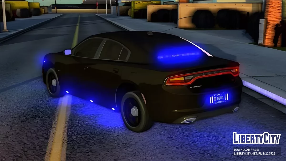Непомітний патрульний автомобіль Dodge Charger Флориди / GTA San Andreas (iOS, Android)