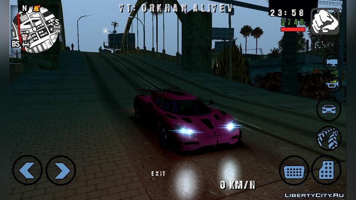 GTA : SA/Graphic mod and super car in android/By@V£ 